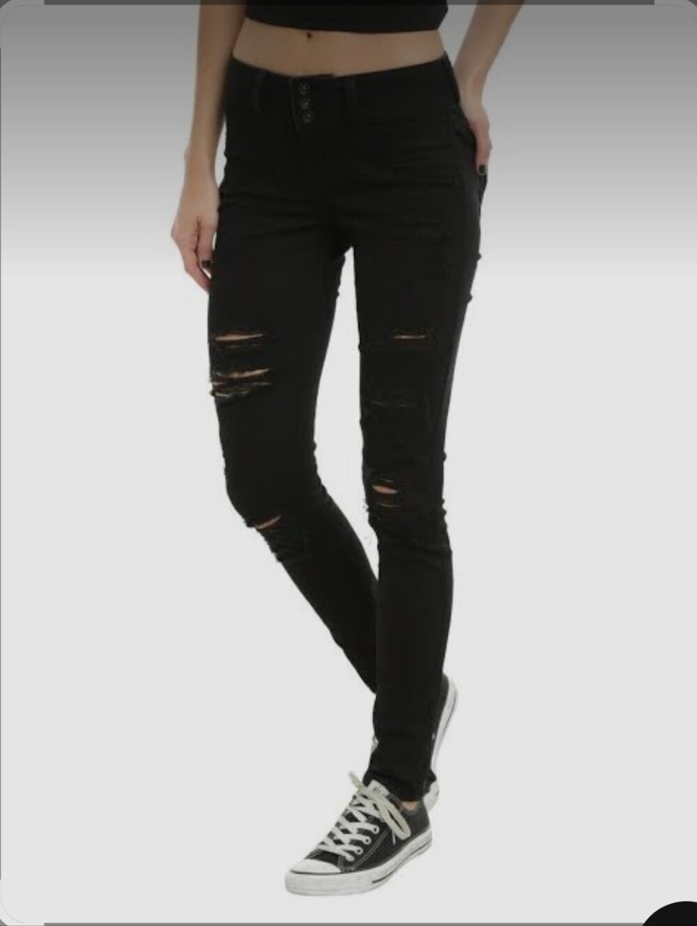 Blackheart Stretch Distressed Women's Jeans - Skinny Sz 15